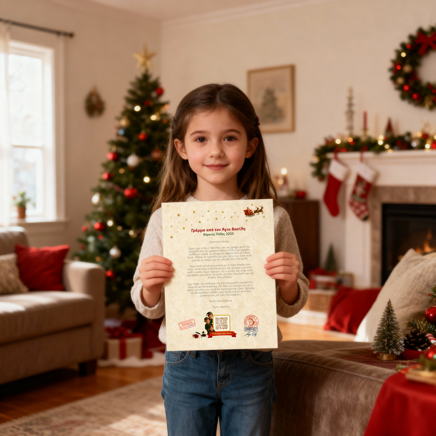Προσωποποιημένο Γράμμα με QR Αφήγησης από τον Άγιο Βασίλη